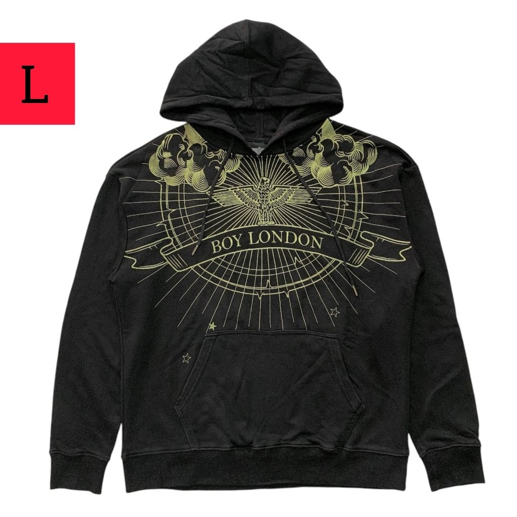 Jaket hoodie BOY LONDON black gold ( size L )