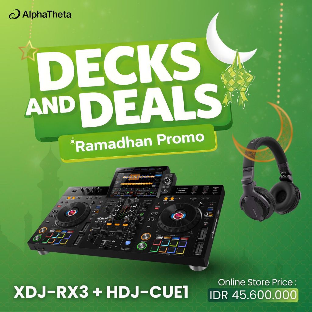 Pioneer DJ XDJ-RX3 & Pioneer DJ HDJ-CUE1 | Alat DJ Pioneer DJ XDJ-RX3 All In One DJ System DJ Contro