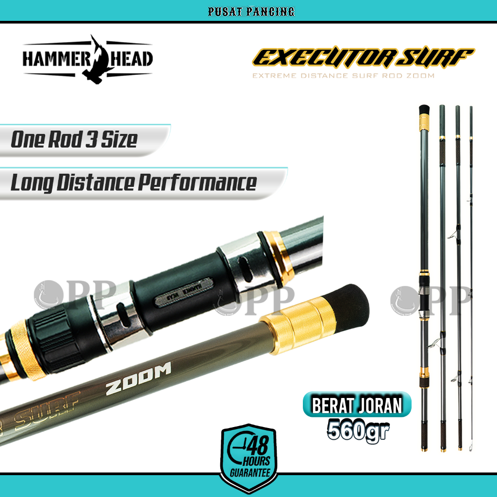 HAMMER HEAD Joran Pancing Surf Casting EXECUTOR SURF 390cm 420cm 450cm X30 Carbon Zoom Premium Alumi