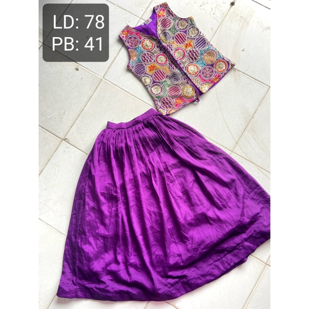 Lengga anak ungu motif