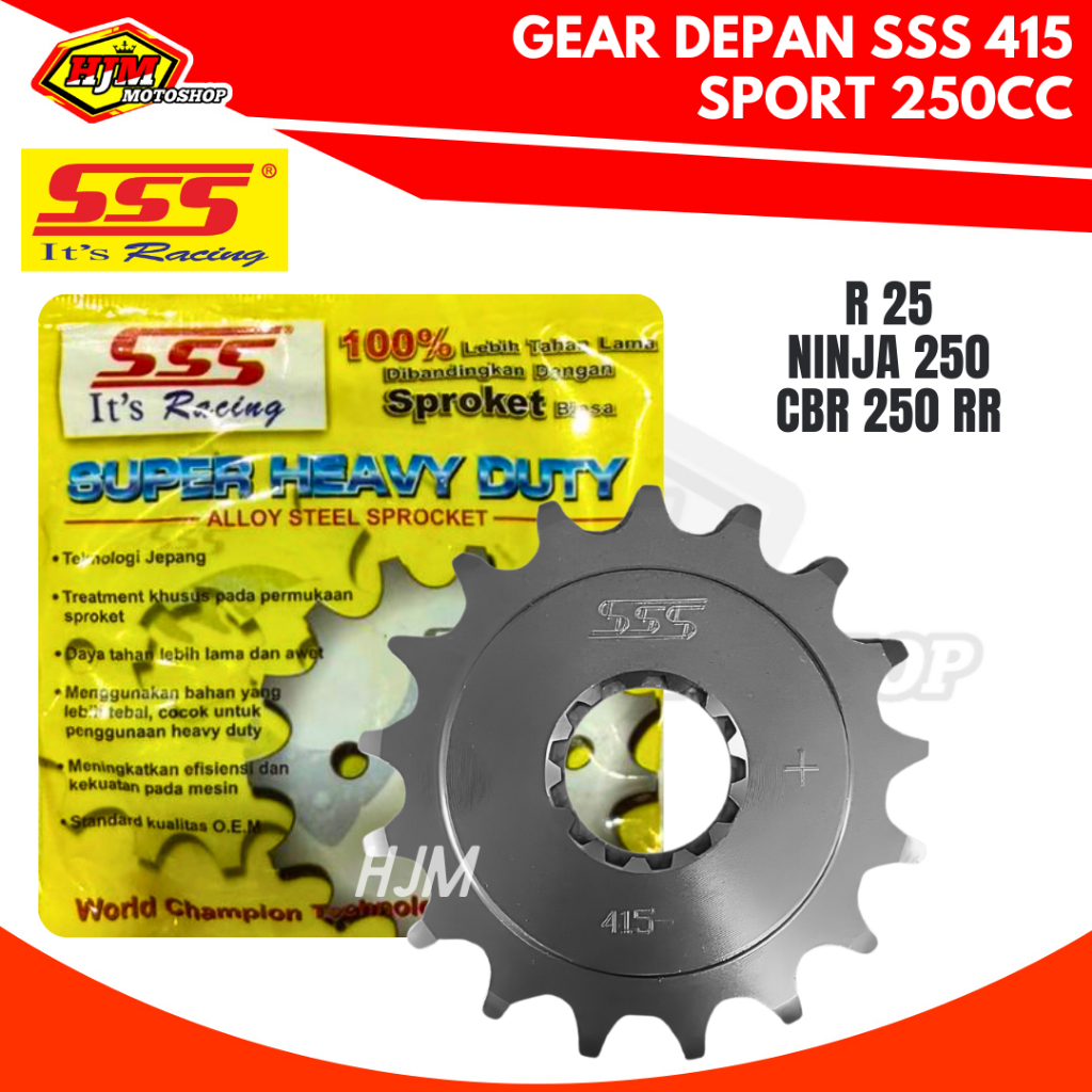 GEAR DEPAN SSS 415 NINJA 250 / R 25 / CBR 250 RR SPORT RACING COMPETITION 13 - 19 ORIGINAL