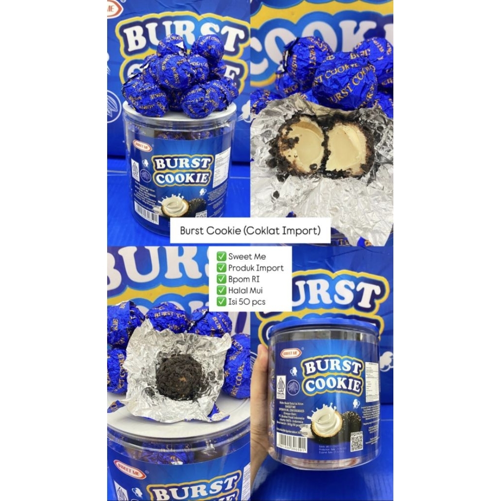 Coklat Burst Cookie Isi 50 pcs