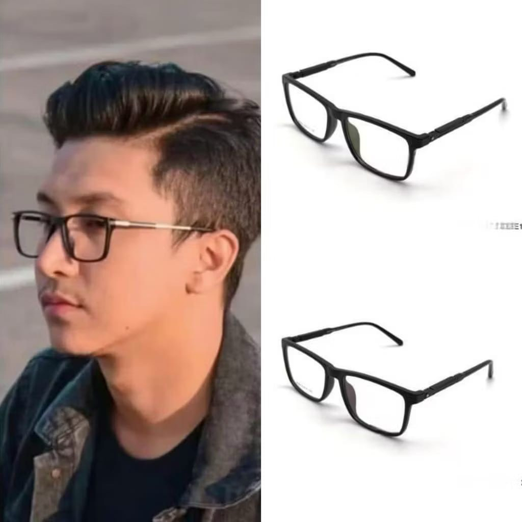 Kacamata Pria Premium mb0195 dengan Lensa Photocromic dan Bluecromic, Ringan & Unisex ND
