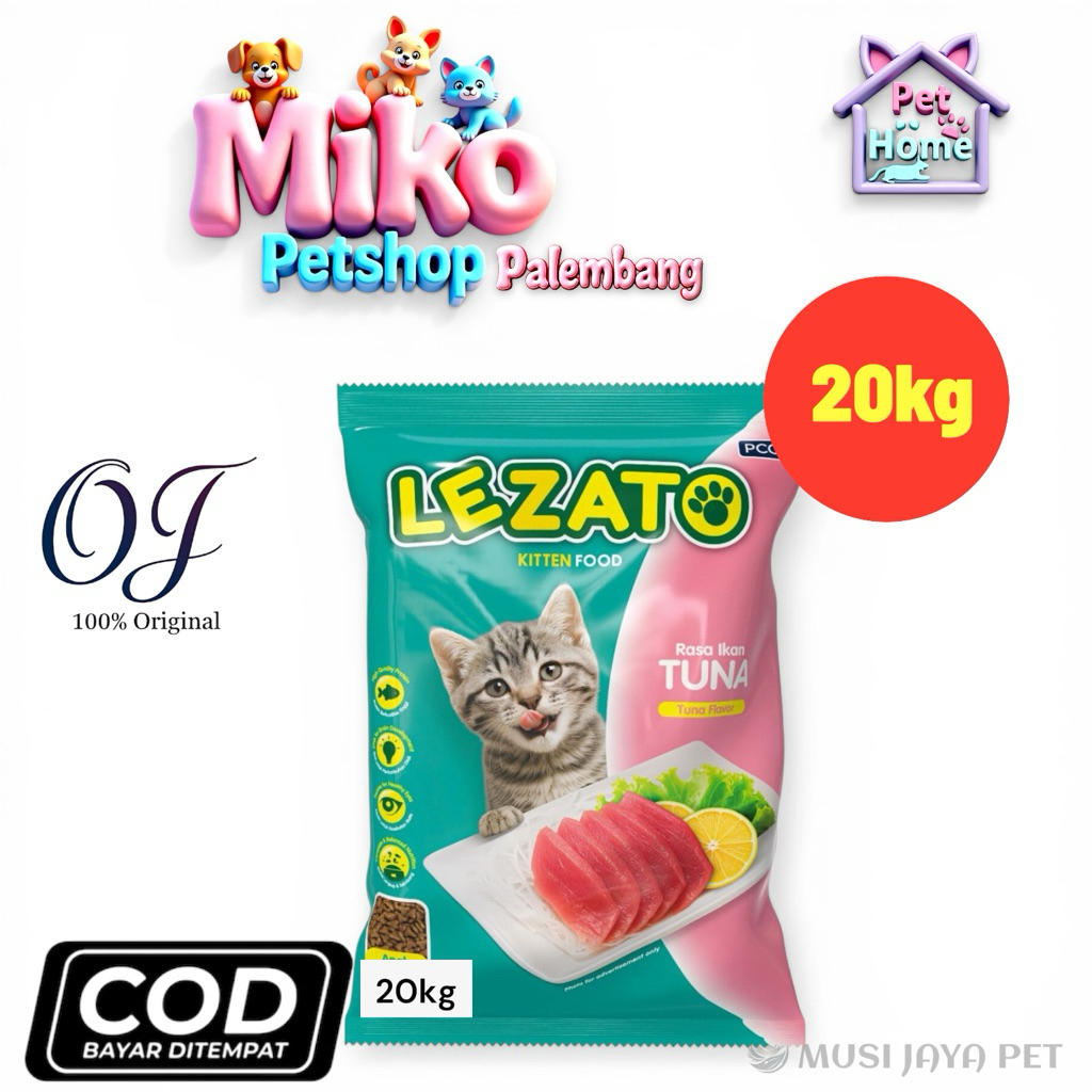 Makanan Kucing Lezato Kitten 20kg (Paket Hemat Karung)