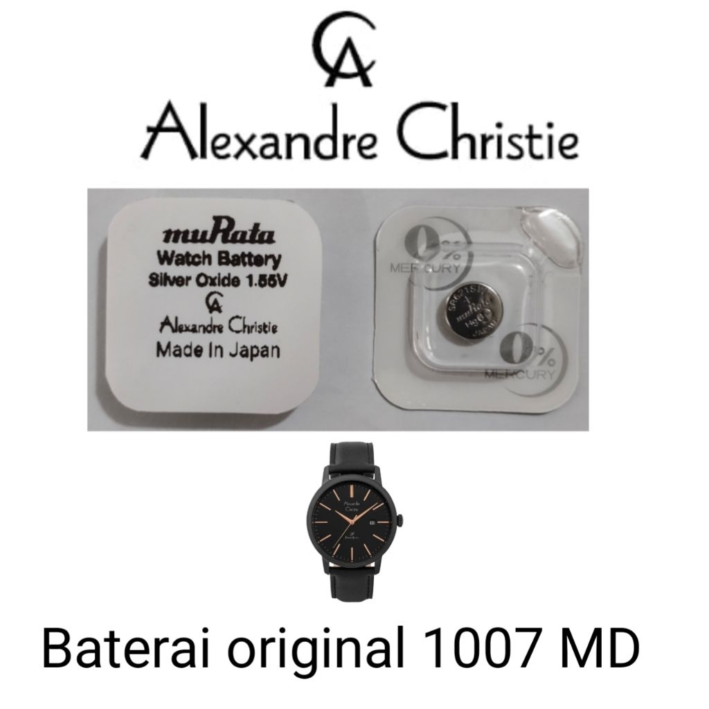 Baterai jam Alexandre Christie original 1007MD