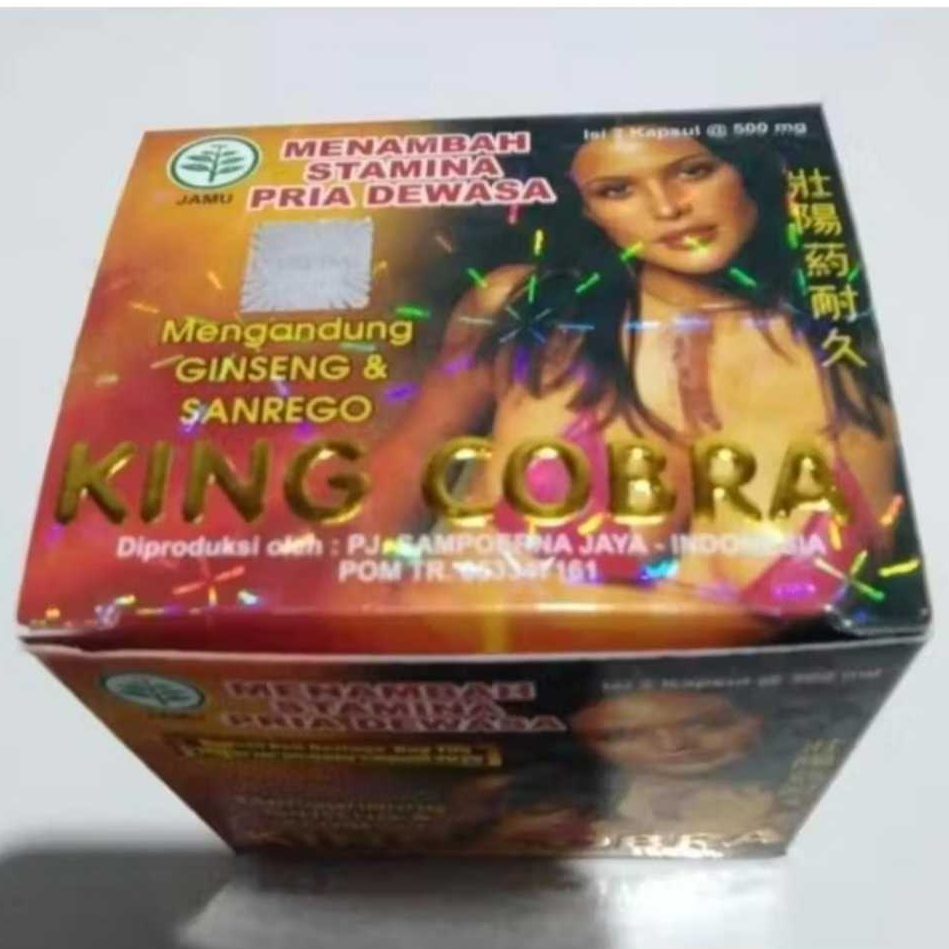 Kapsul King Cobra Obat Kuat Pria Dewasa - Meningkatkan Gairah dan Stamina