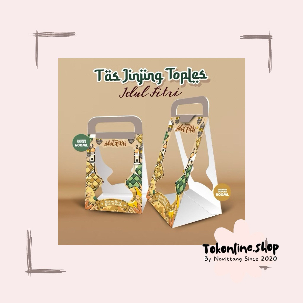 Box Jinjing Toples Tabung | Box Hampers | Box Toples | Kotak Toples Tabung 600 ML