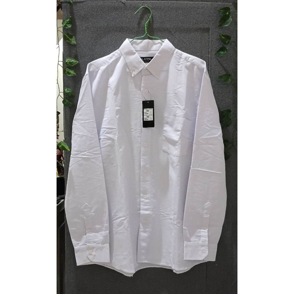 BARU!!! Kemeja Kerja Putih Slimfit size. XL Merk. Platini