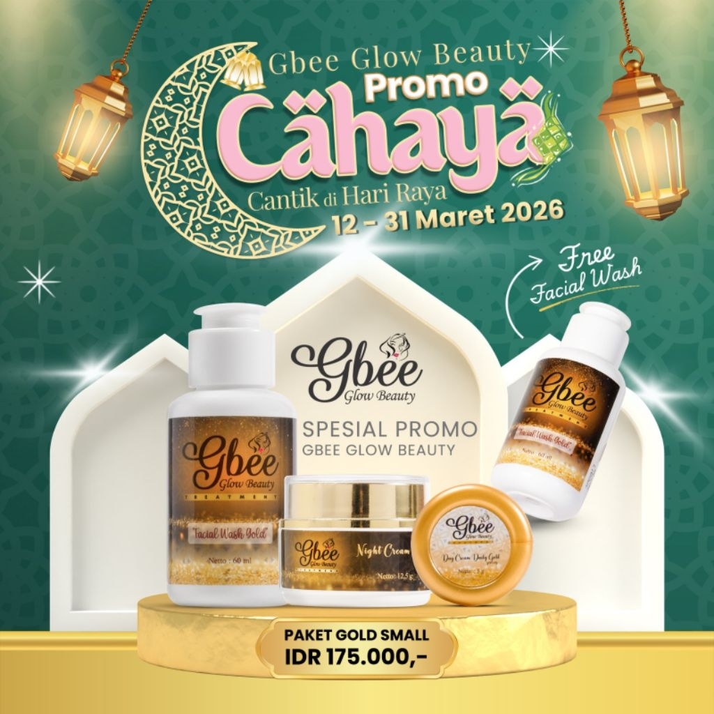 Gbee Glow Beauty Paket Kinclong Gold Small / Paket Skincare Kinclong Gold