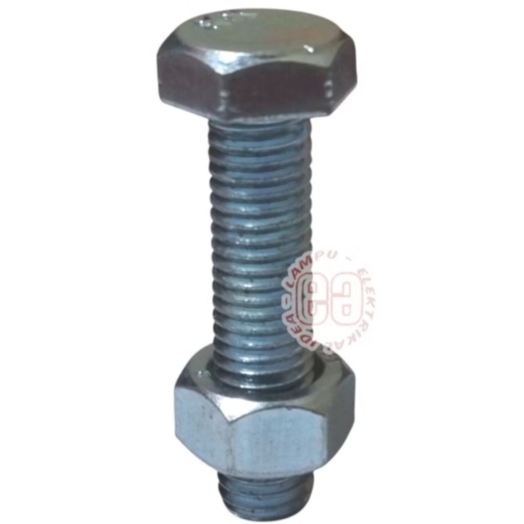 Mur baut 16 x 70 galvanish| Mur baut putih|Mur baut galvanish murah