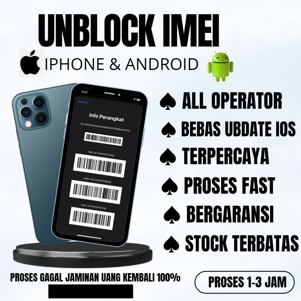 ALL OPERATOR UNBLOKER IME JARINGAN AKTIFF IPHONE ANDROID