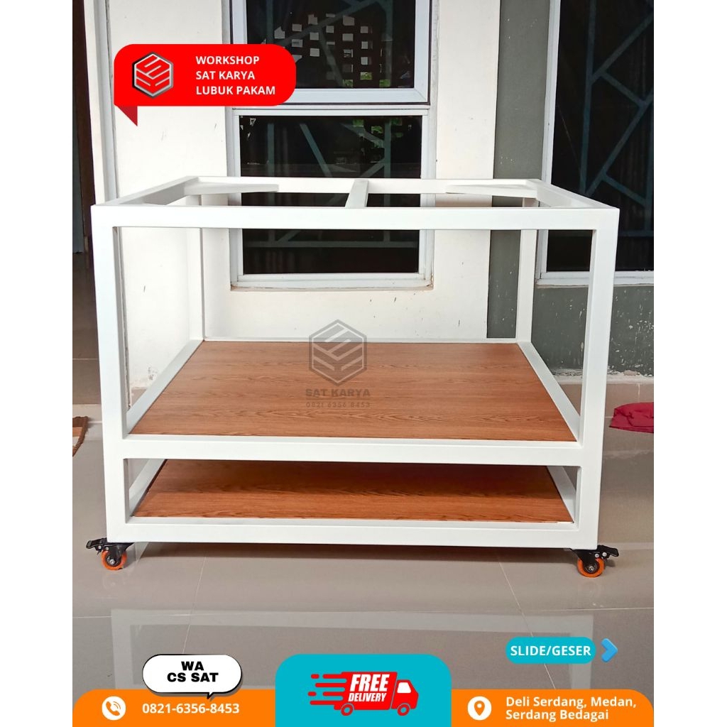 Meja Oven Deck Beban 100kg/Meja Oven/Kaki Oven