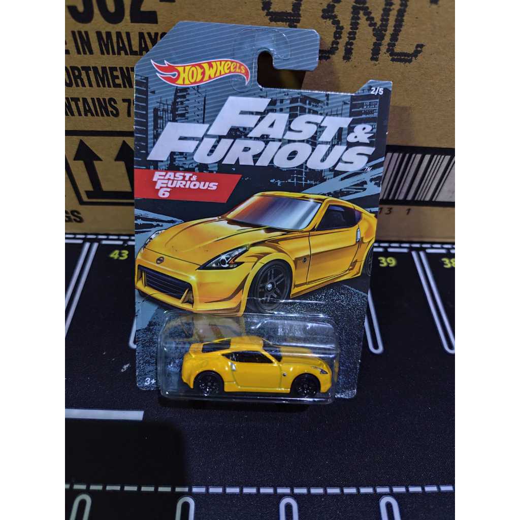 Hot wheels Fast & Furious Card Lama Nissan 370Z Kuning