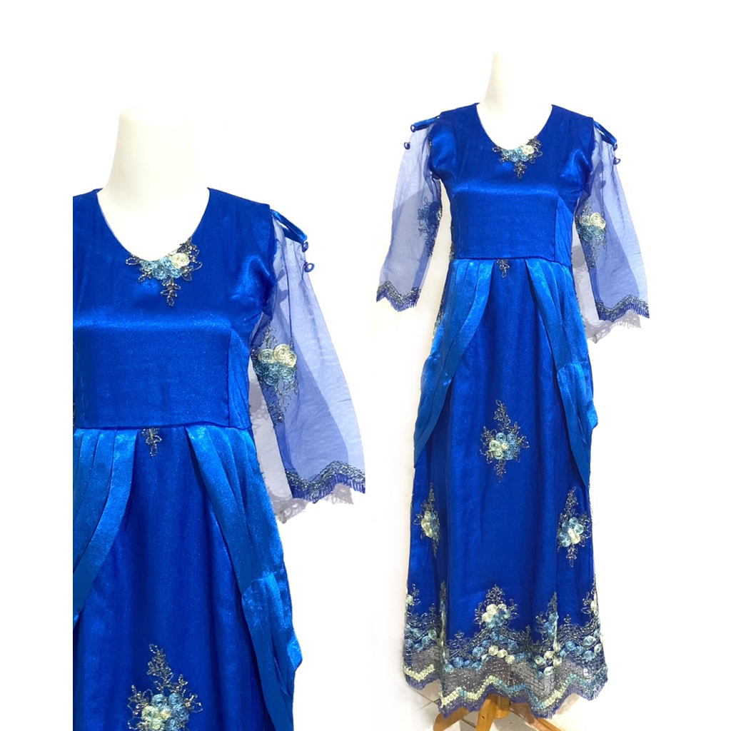 Dress Kebaya Remaja Biru Tua / Navy