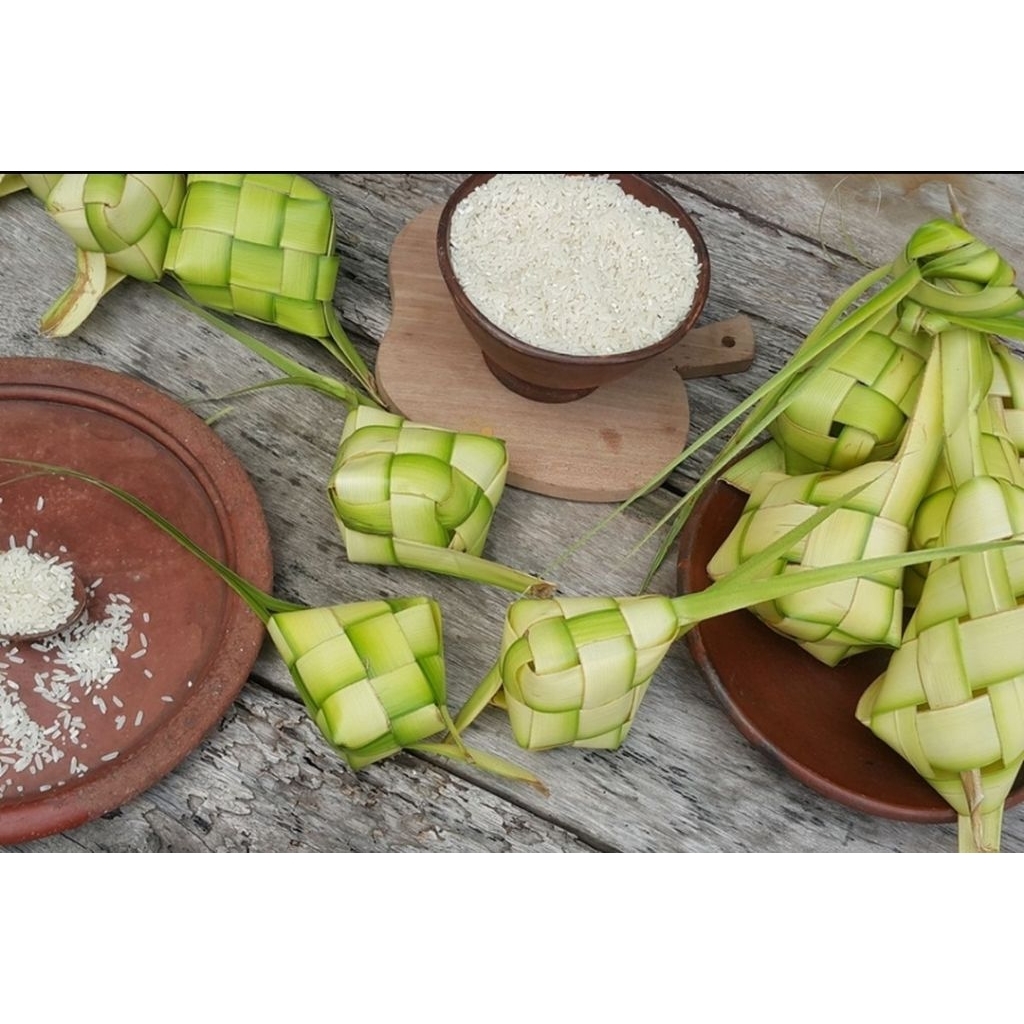 cangkang ketupat janur kelapa kosong