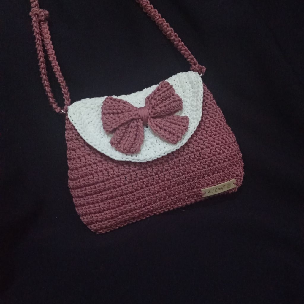 L'Craft Tas Rajut Bunga/Tas Rajut Custom/Tas HP Rajut