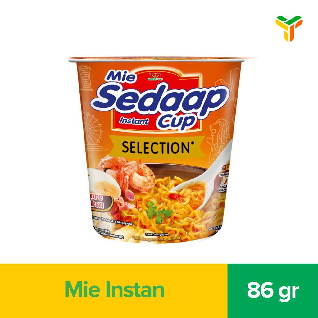 Sedaap Mie Cup Singapore Spicy Laksa 86G