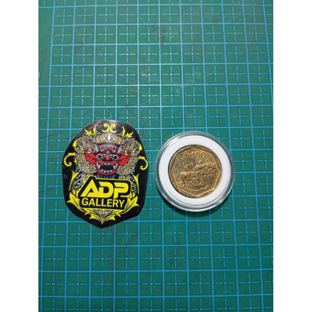 Uang koin kuno asli indonesia 100 karapan sapi, original