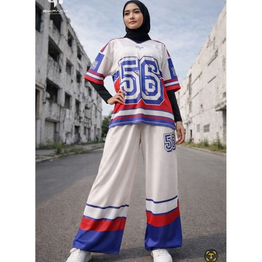 Sixpack Pakaian Olahraga Wanita Celana Jersey