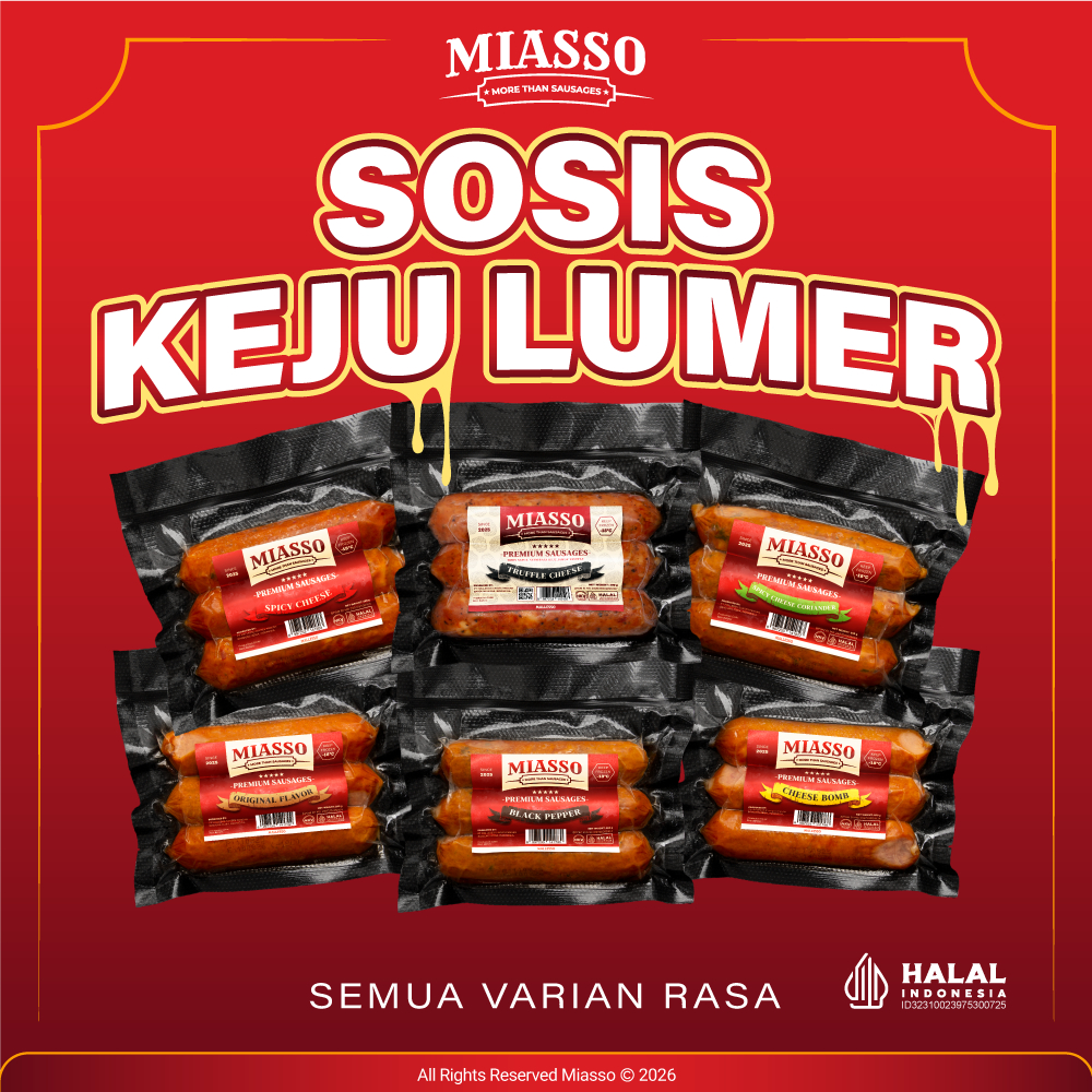 [SPECIAL OFFER] MIASSO - Premium Sausages | All Variant | Sosis Halal Frozen Food