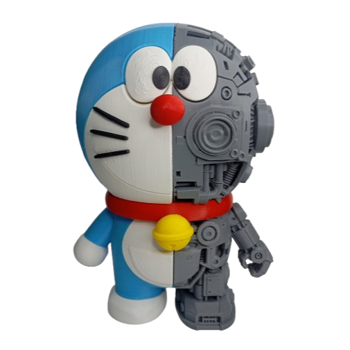 DYGO/ Mainan Figure Action Doraemon 3D Print Kolleksi Figure Aksi/ Doraemon Robot Besar