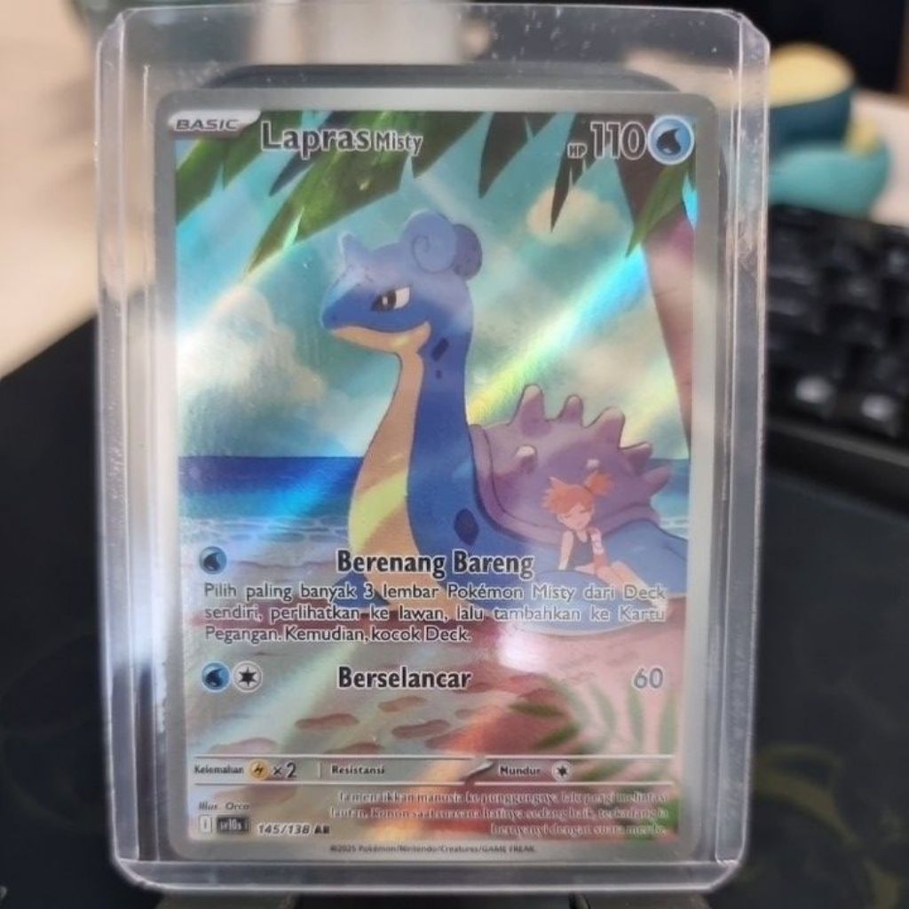 Lapras Misty AR Pokemom TCG INDO