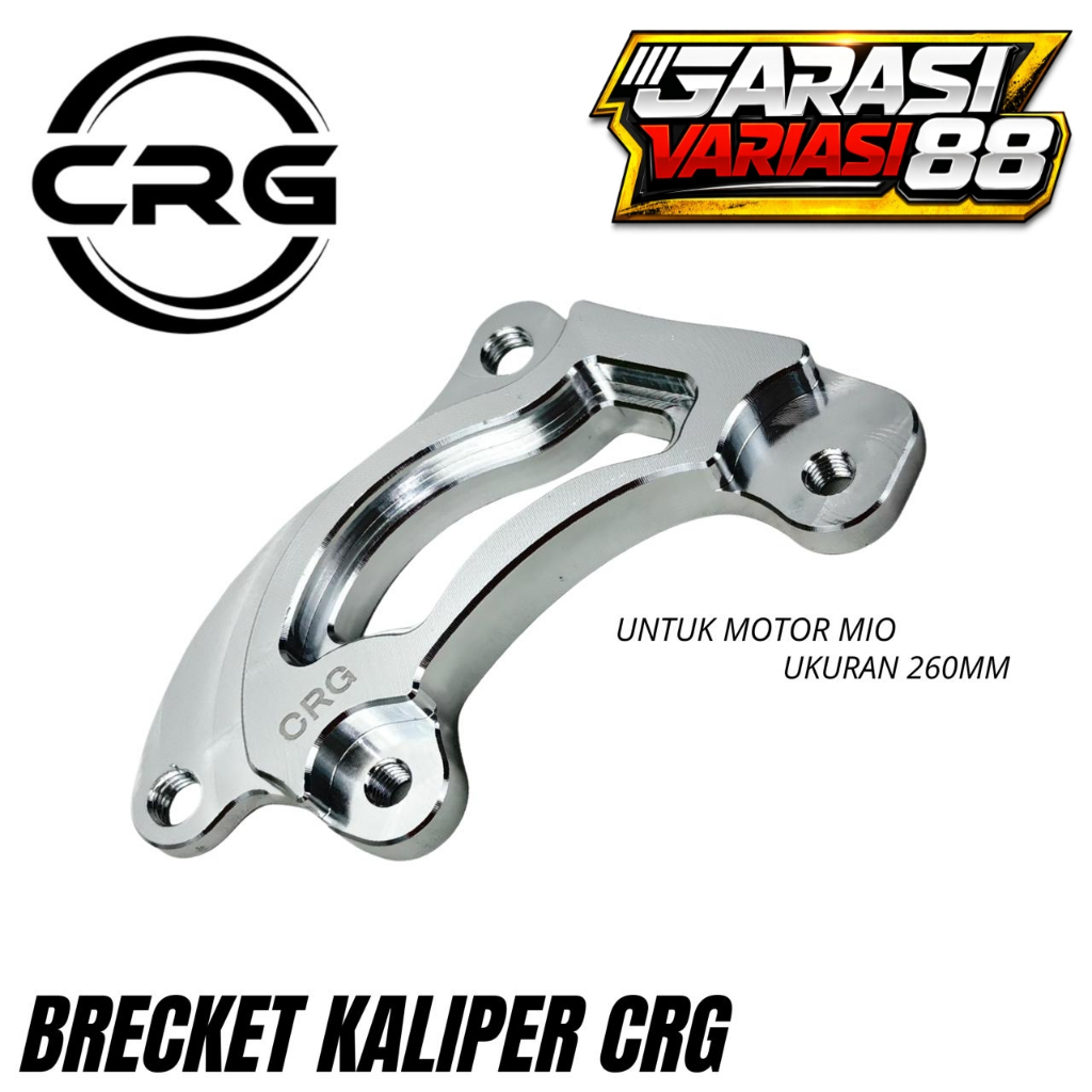 Breket Kaliper 2 PIston 260mm Mio Full Cnc Aluminium Breket  Kaliper Mio Soul  Mio Smile Mio new Mio