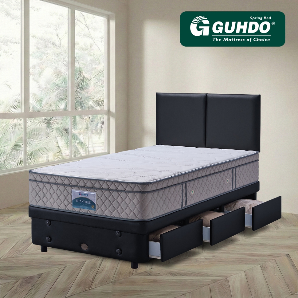 Spring Bed GUHDO STANDART PLUSHTOP Divan Drawer Atlantic Molek Furniture