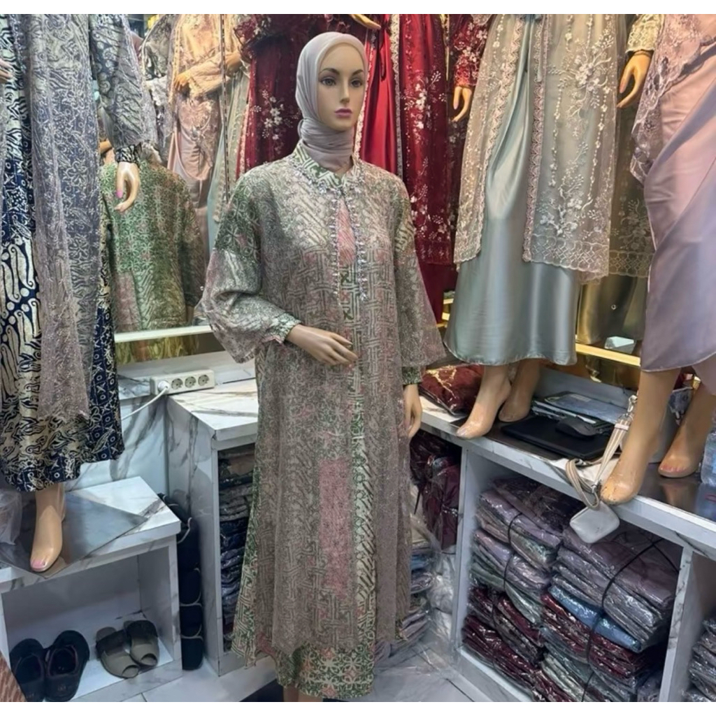 gamis katun sutra premium