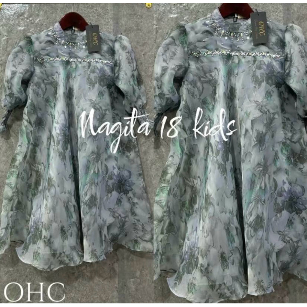 gamis anak premium organza