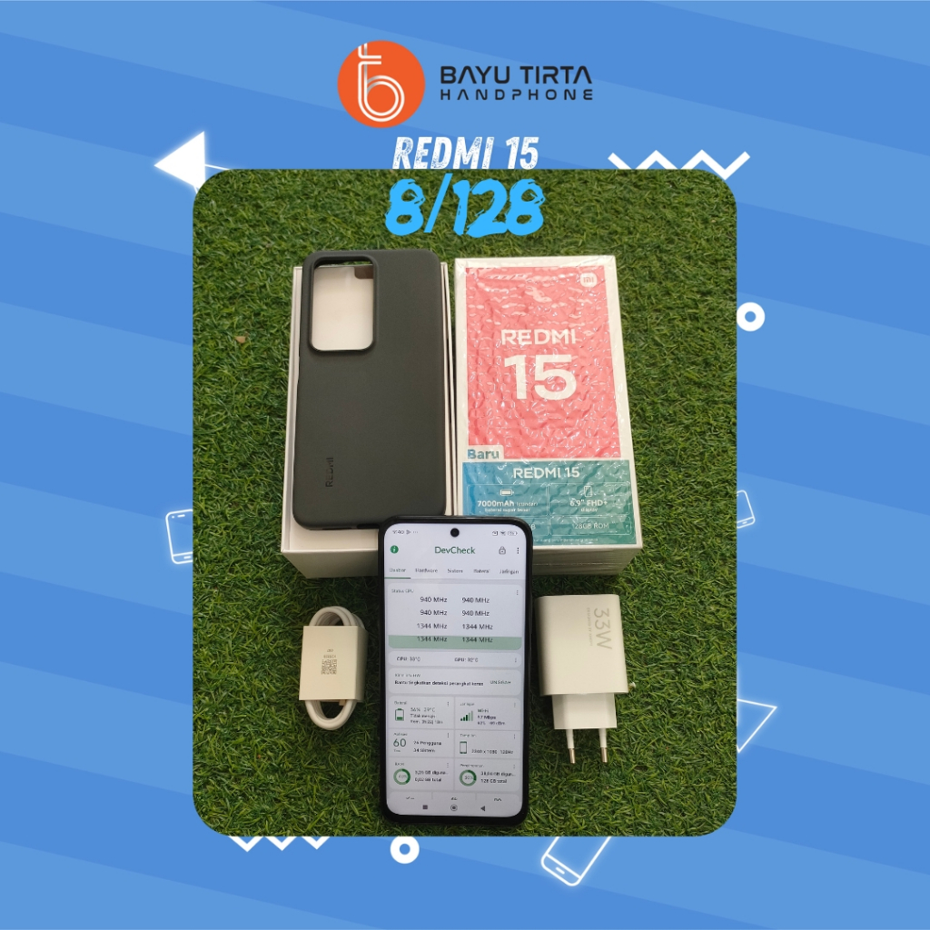 XIAOMI REDMI 15 (8/128GB) | Midnight Black | Second / Bekas | S2