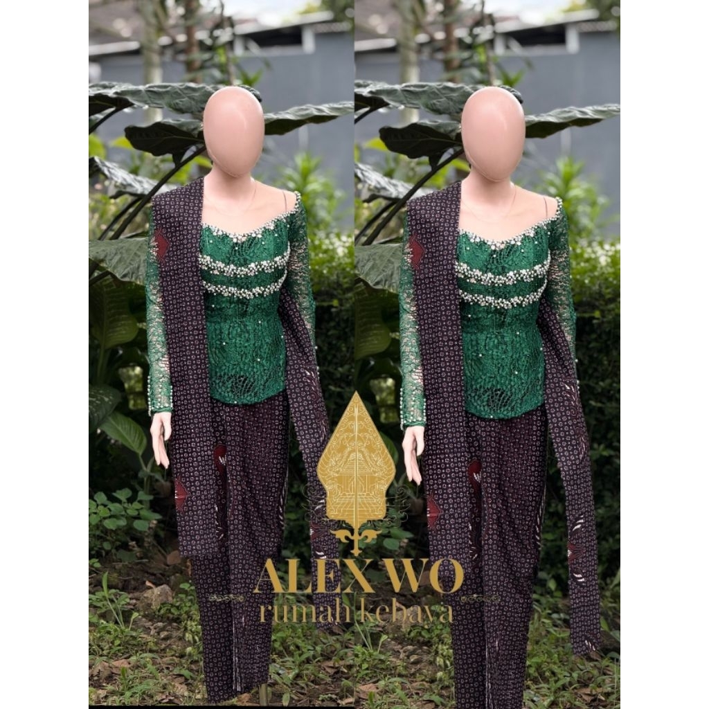 kebaya sinden hijau botol ,kebaya sinden payet ,kebaya payet ,kebaya premium,kebaya wisuda,kebaya ja