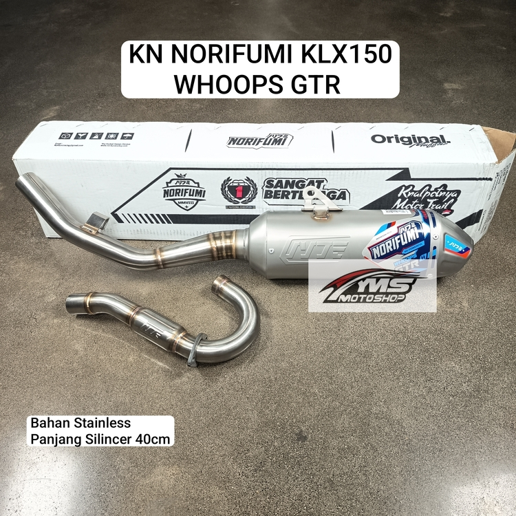 NORIFUMI KNALPOT MOTOR KLX 150 WHOOPS GTR
