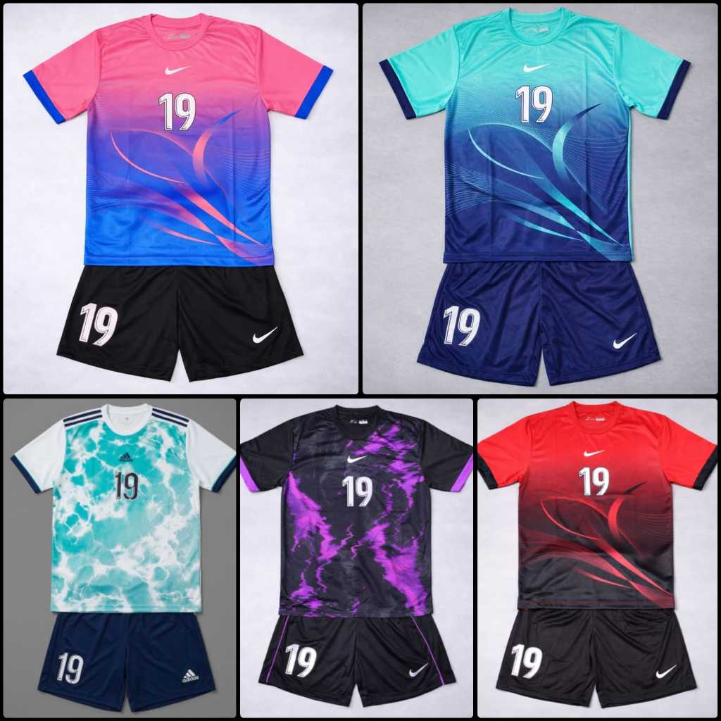 Setelan Kaos Tim Sepak Bola Isi 18 pemain Jersey Sporty / Seragam Olahraga Futsal Sepak Bola Tim Isi