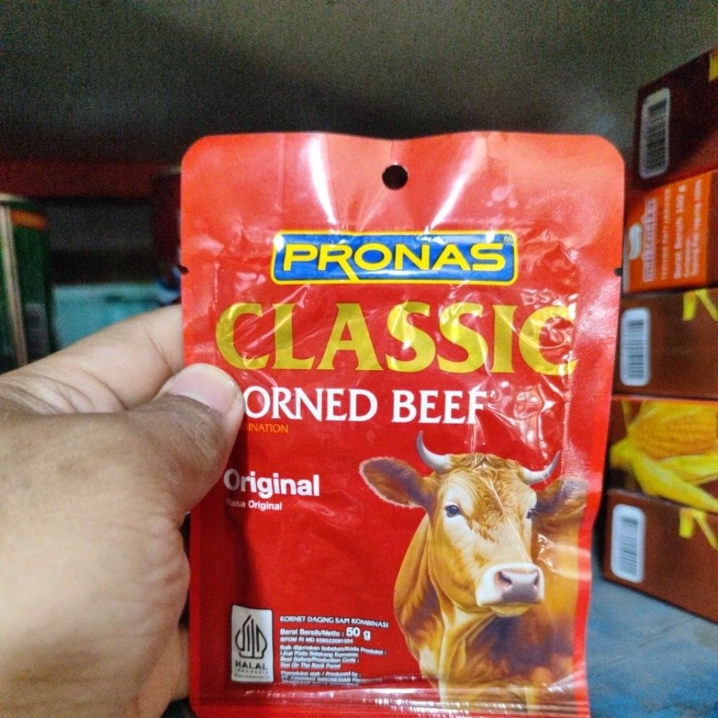 kornet pronas/kornet sapi/kornet daging/daging instan
