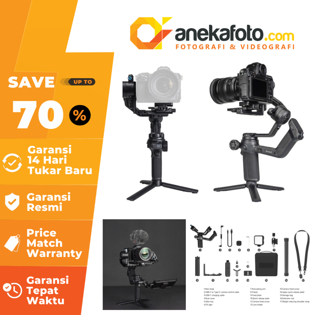 Feiyu Scorp 3 3-Axis Gimbal Stabilizer Kit Feiyu Gimbal