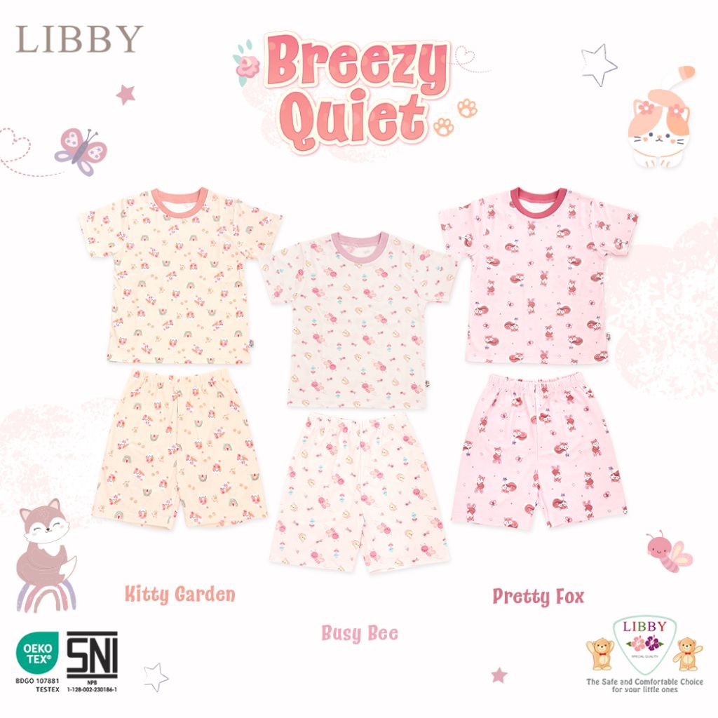 [B](TERMURAH) 3 SETELAN LIBBY SML / SETELAN PENDEK LIBBY / SETELAN LIBBY PRINT / SETELAN LIBBY MOTIF