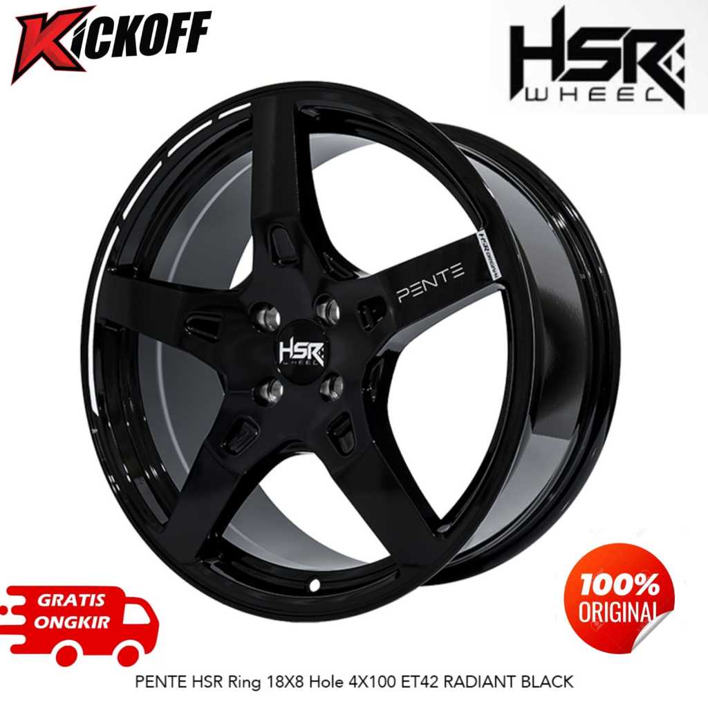 VELG MOBIL RACING RING 18 HSR PENTE PCD 4X100 ROCKY RAIZE DLL
