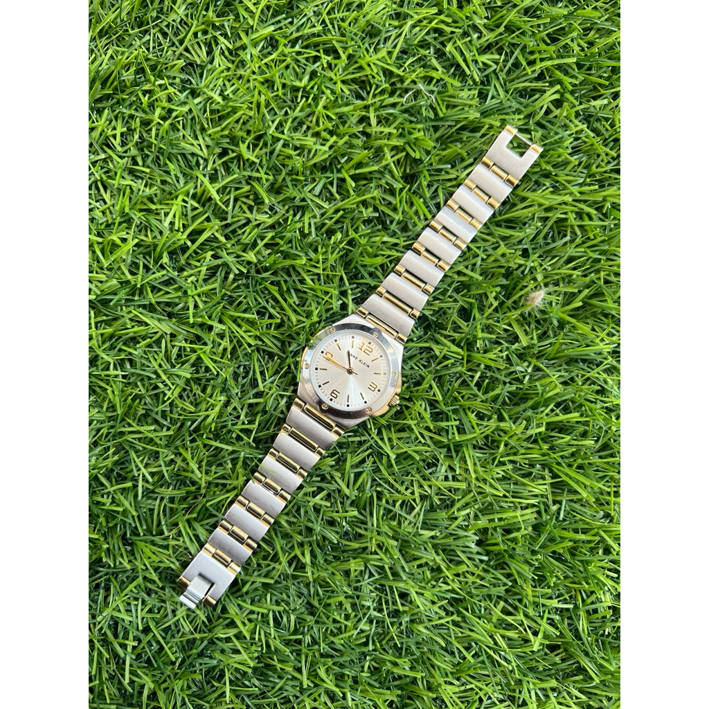 Jam Anne Klein Women's Two-Tone Bracelet Watch (model 10/8655SVTT)