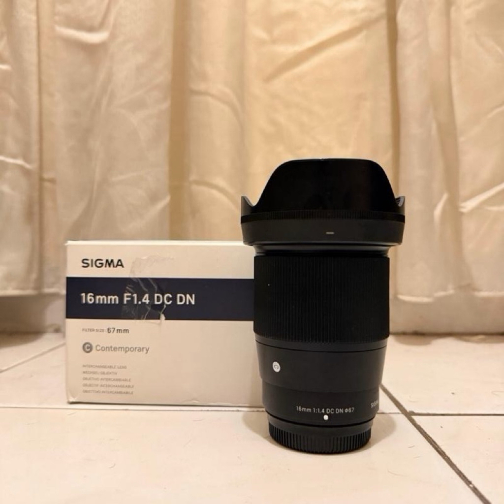 Lensa Fujifilm Sigma 16mm F1.4 Mulus Like New Fuji