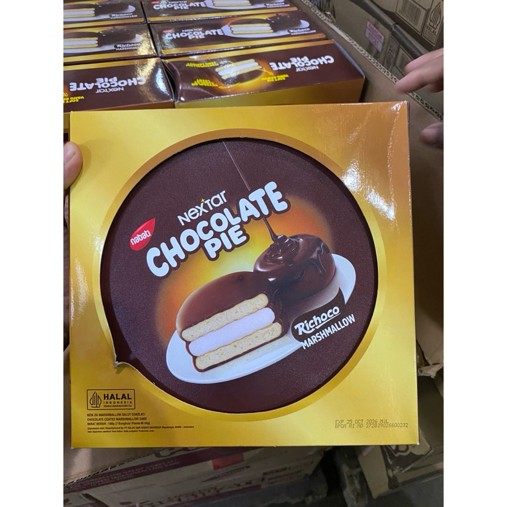 Promo Nextar Chocolate PIE Kaleng 168 gr 1 KARTON ISI 12 Kaleng