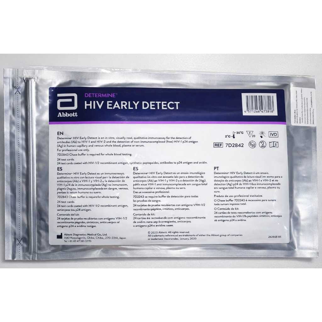 HIV Test Generasi 4.0 Abbott Determine Early Detect 20T