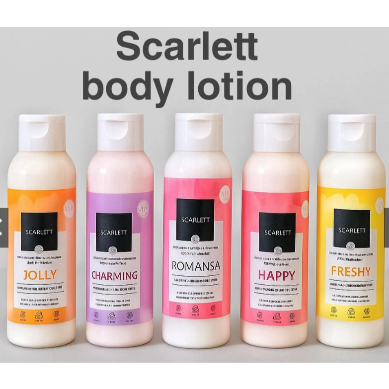 SCARLETT Body Lotion Mini 100ml Mencerahkan Melembabkan Vitamin C Semua Usia