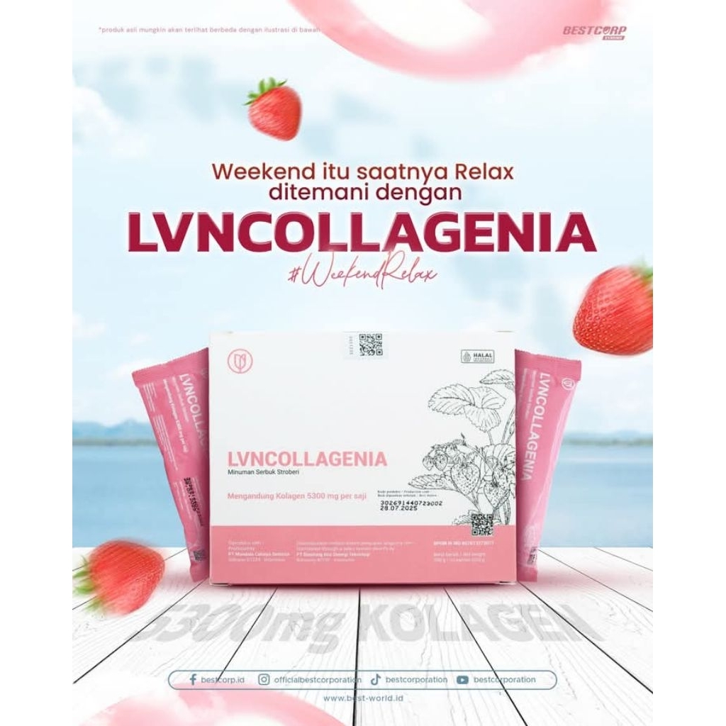 Lvn Collagenia Original 1 Box Isi 10Sachet