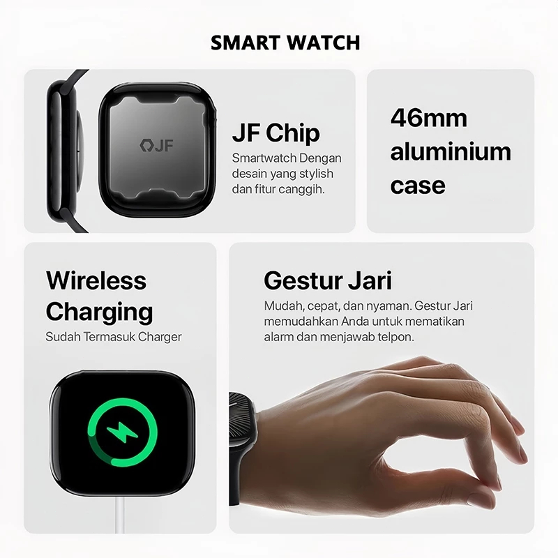 BIG PROMO iwatch 100% Original SmartWatch Seri 11 38/42/46MM Smartwatch wanita dapat mengganti