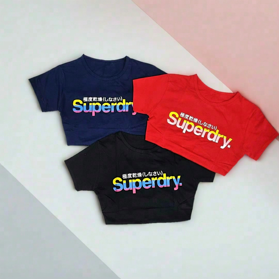 Kaos Cewek Casual – Atasan Wanita Cantik Kekinian Superdry (Allsize)