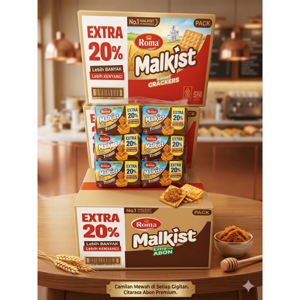 MALKIST ROMA BISKUIT 1 DUS ISI 30