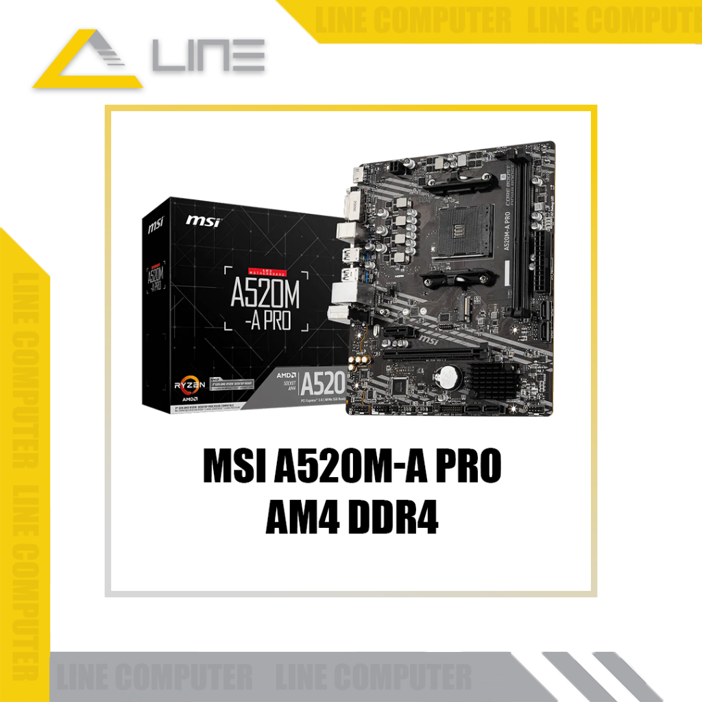 MSI A520M-A PRO AM4 DDR4 - Motherboard AMD AM4