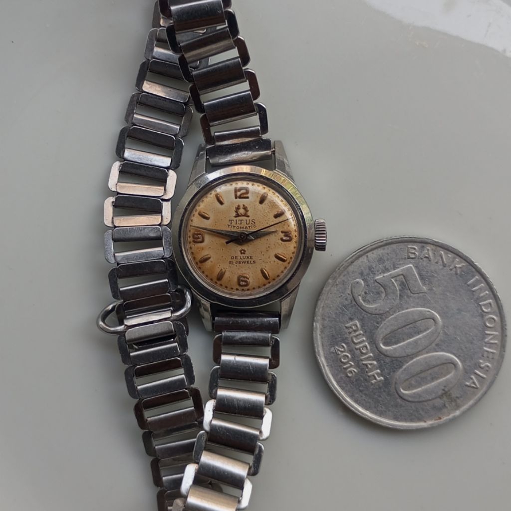 jam tangan vintage titus titomatic automatic manual jadul ladies