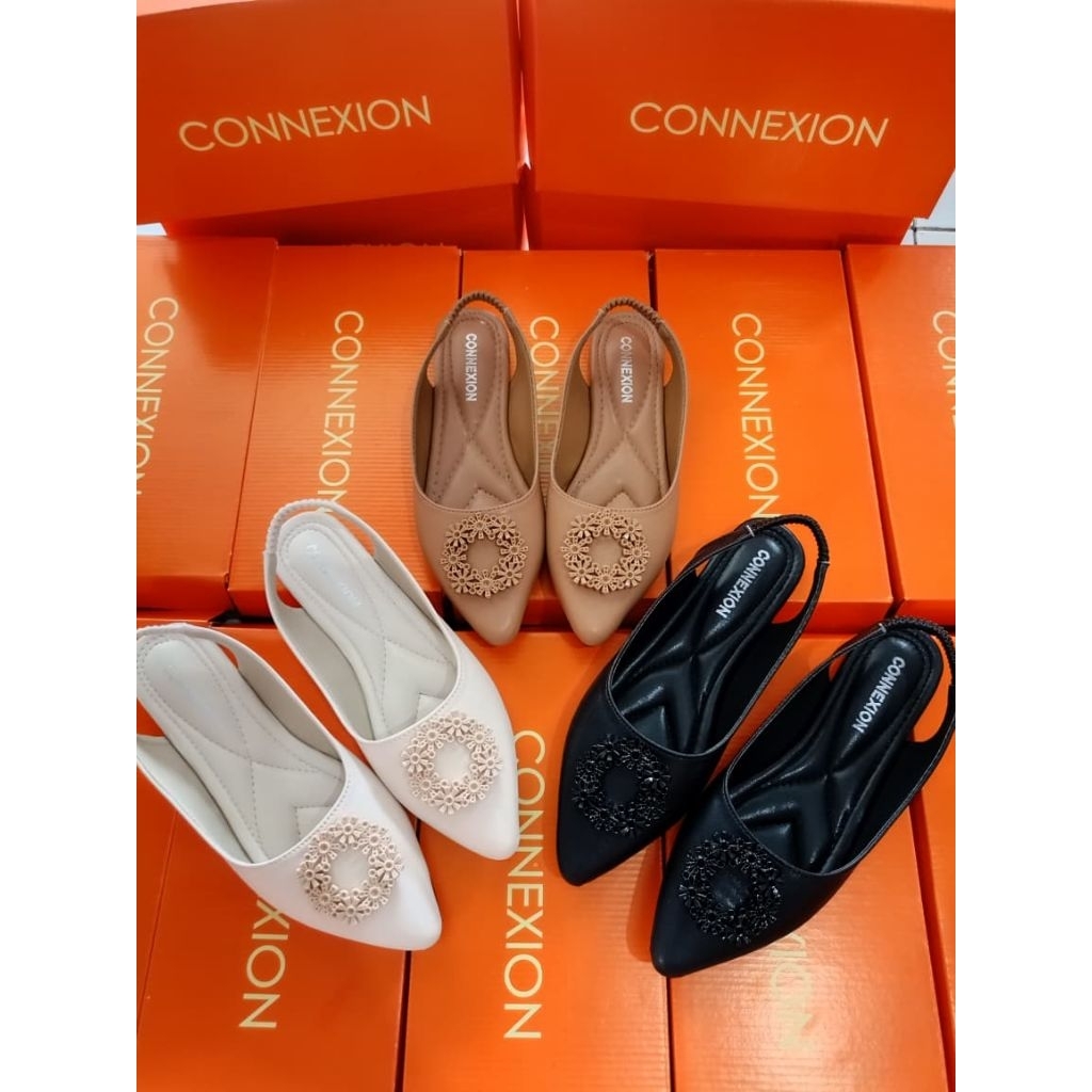 Sepatu wanita cnx teplek tali belakang K.06
